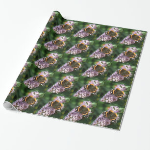 Regalo Papel de envolvimiento de mariposa y budas en el A