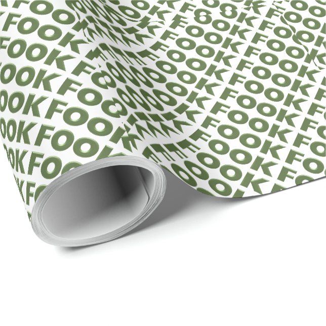 Regalo Papel de envolvimiento de mate blanco espumoso (Esquina del rollo)