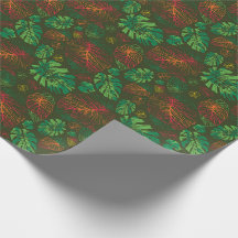 Papel de envolvimiento de Monstera de mano feliz