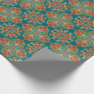 Regalo Papel de envolvimiento de mosaicos de Talavera Flo