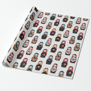 Regalo Papel de envolvimiento de muñecas de nidificación