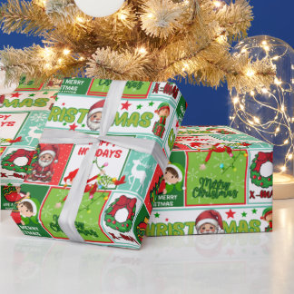 Regalo Papel de envolvimiento de navidad colorido de Sant