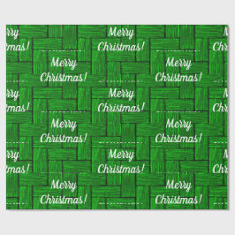 Regalo Papel de envolvimiento de navidad verde brillante