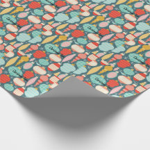 Papel de envolvimiento de Navidad vintage