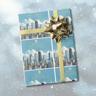 Regalo Papel de envolvimiento de Navidades de Chicago