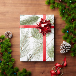 Regalo Papel de envolvimiento de Navidades de Evergreen