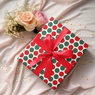 Regalo Papel de envolvimiento de Navidades de puntos de p