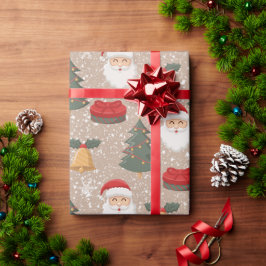 Regalo Papel de envolvimiento de Navidades de Santa