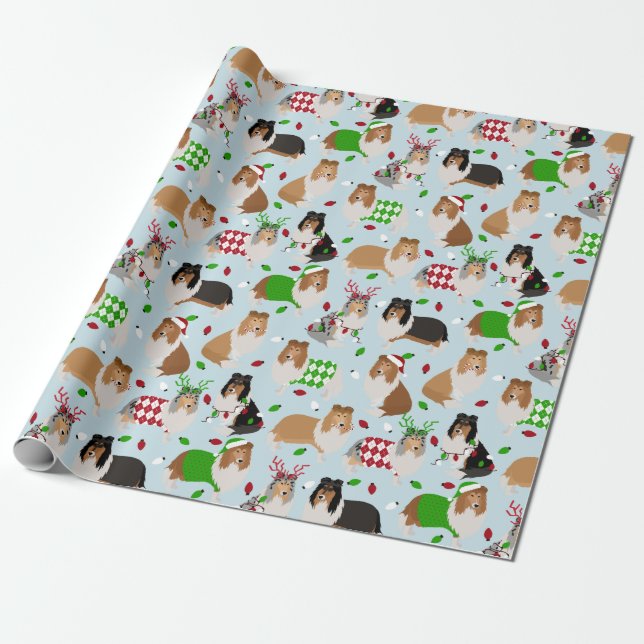 Regalo Papel de envolvimiento de navidades en masa (Desenrollado)