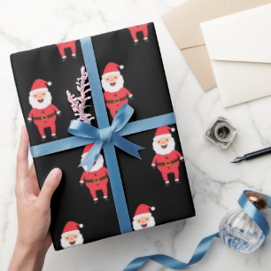 Regalo Papel de envolvimiento de Navidades Santa Cute