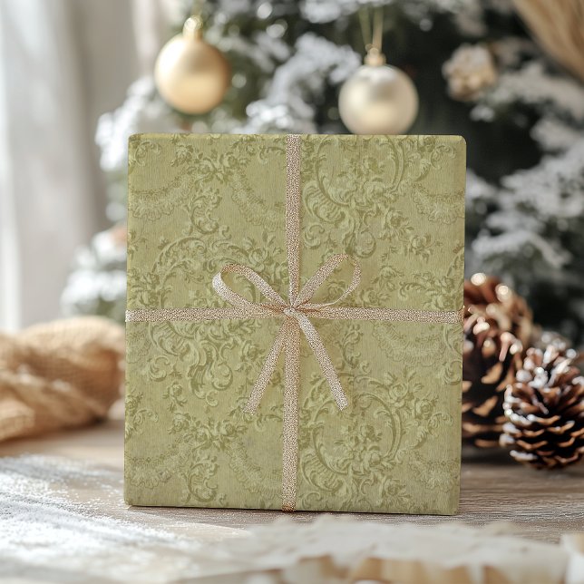 Regalo Papel de envolvimiento de Navidades verdes tradici (Subido por el creador)