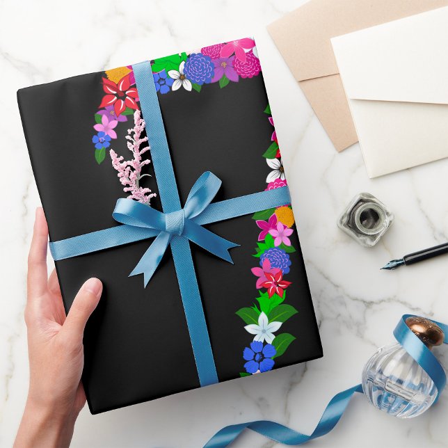 Regalo Papel de envolvimiento de número de flores siete (Subido por el creador)