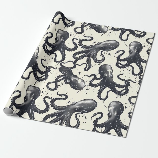 Regalo Papel de envolvimiento de octopi incipiente (Desenrollado)
