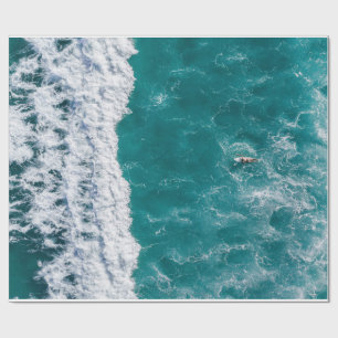 Regalo Papel de envolvimiento de olas oceánicas