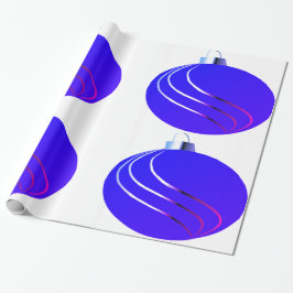 Regalo Papel de envolvimiento de ornamentos morados y ros