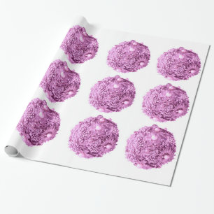 Regalo Papel de envolvimiento de ornamentos rosados