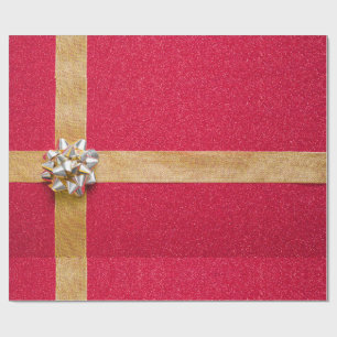 Regalo Papel de envolvimiento de oro rojo