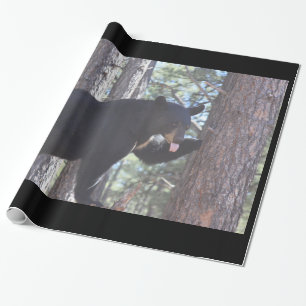 Regalo Papel de envolvimiento de oso negro