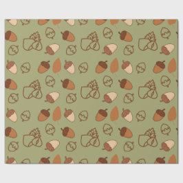 Regalo Papel de envolvimiento de otoño sin problemas con 