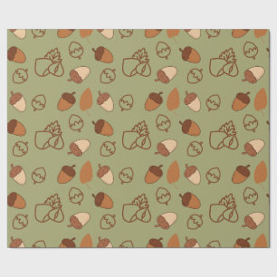 Regalo Papel de envolvimiento de otoño sin problemas con 
