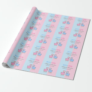 Regalo Papel de envolvimiento de ovejas Baby Shower revel