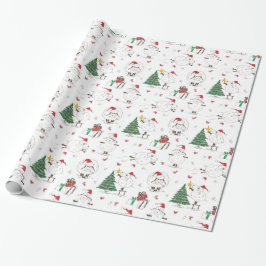 Regalo Papel de envolvimiento de ovejas Navidades diverti