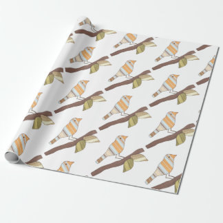 Regalo Papel de envolvimiento de pájaros caprichoso Erin 
