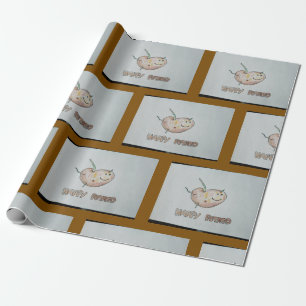 Regalo Papel de envolvimiento de papas feliz