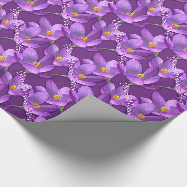 Regalo Papel de envolvimiento de Pascua Papel Crocus de p (Esquina)
