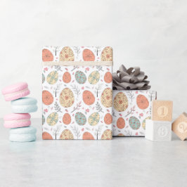 Regalo Papel de envolvimiento de Pascua Pastel - Blanco H