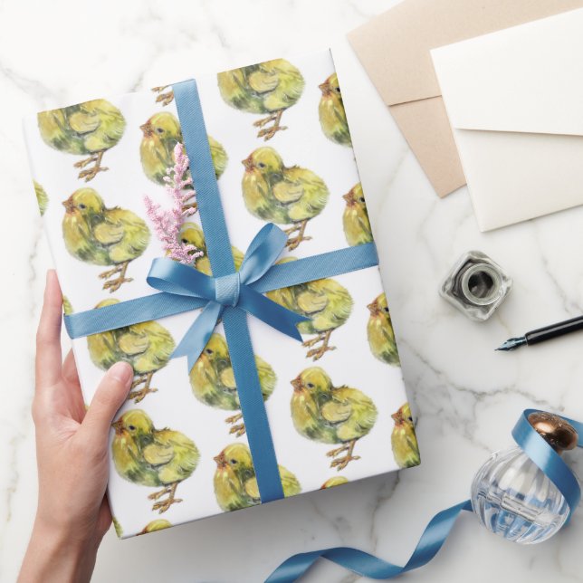 Regalo Papel de envolvimiento de Pascua - Pollo amarillo  (Regalar)