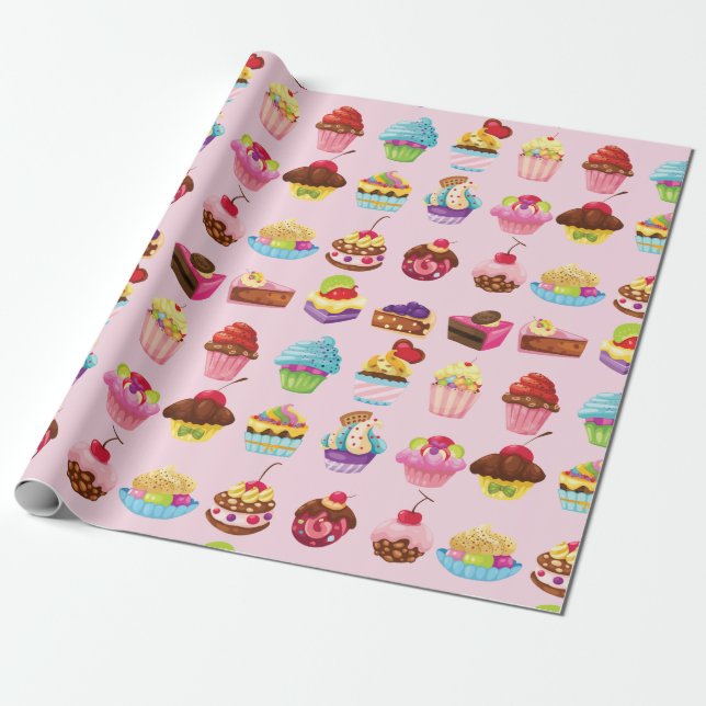 Regalo Papel de envolvimiento de pastas (Desenrollado)