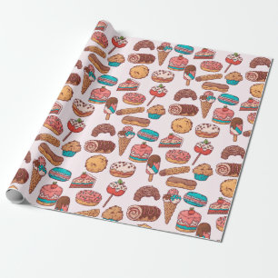 Regalo Papel de envolvimiento de pastas