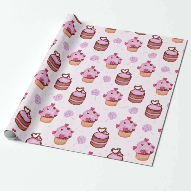 Regalo Papel de envolvimiento de pastas (Desenrollado)