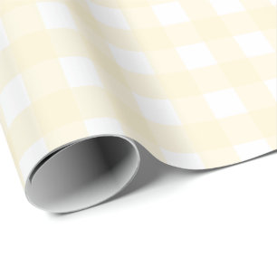 Regalo Papel de envolvimiento de Pastel Lemon Gingham