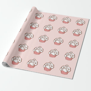 Regalo Papel de envolvimiento de pastelitos de vainilla