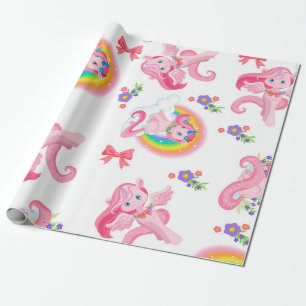 Regalo Papel de envolvimiento de patrón arcoiris de guija