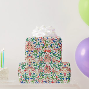 Regalo Papel de envolvimiento de patrón floral colorido