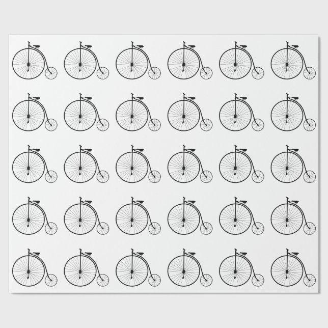 Regalo Papel de envolvimiento de patrones de bicicleta de (Costura)