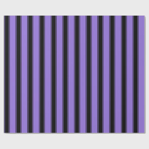 Regalo Papel de envolvimiento de patrones rayados morado 