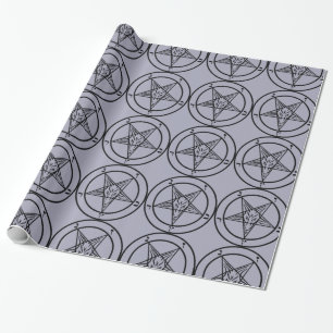 Regalo Papel de envolvimiento de pentagramas de lavanda