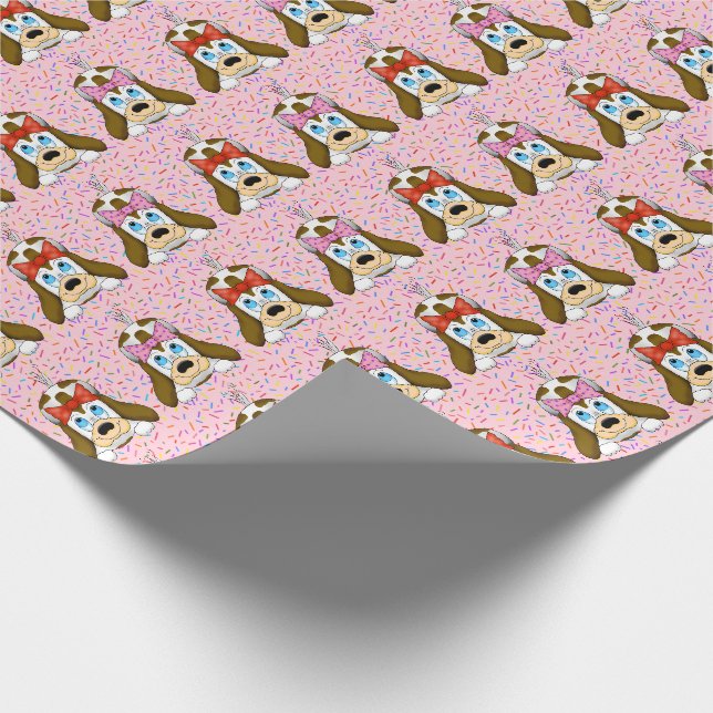 Regalo Papel de envolvimiento de perro (Esquina)