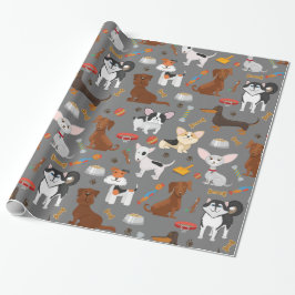 Regalo Papel de envolvimiento de perros