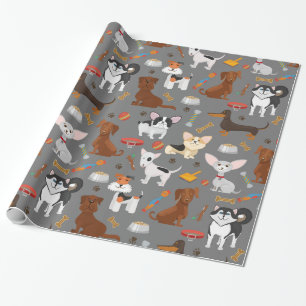 Regalo Papel de envolvimiento de perros