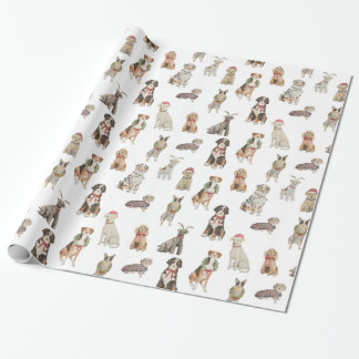 Regalo Papel de envolvimiento de perros de vacaciones