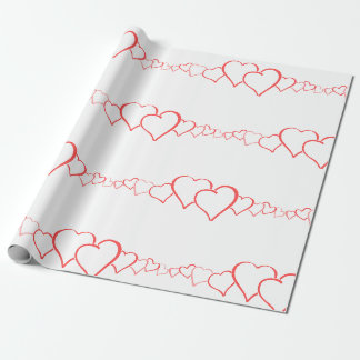 Regalo Papel de envolvimiento de personalizable rojo y bl