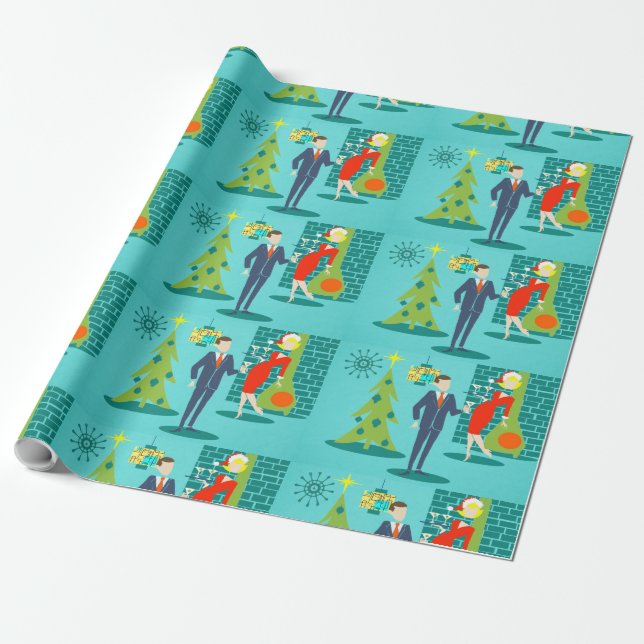 Regalo Papel de envolvimiento de Personalizado de vacacio (Desenrollado)