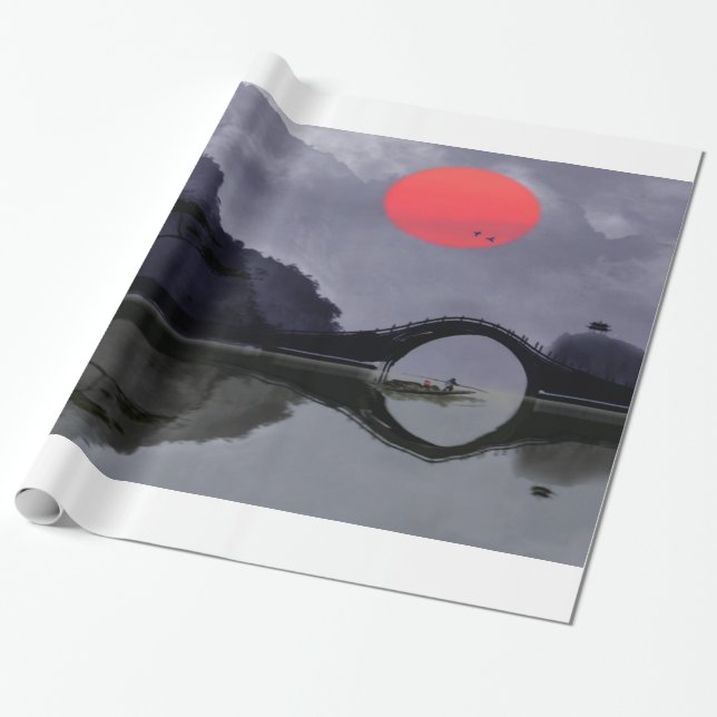 Regalo Papel de envolvimiento de pescadores (Desenrollado)