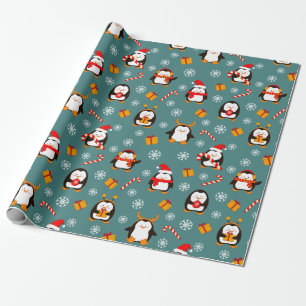 Regalo Papel de envolvimiento de pingüinos