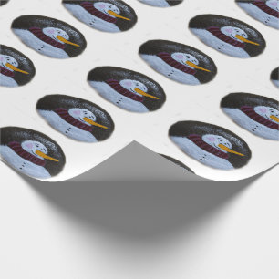 Regalo Papel de envolvimiento de pintura mate de Snowman